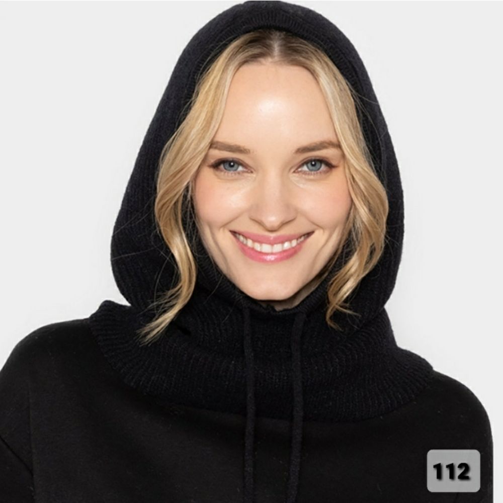*SNOODIE- Snoodie Hoodie Black -  NWT